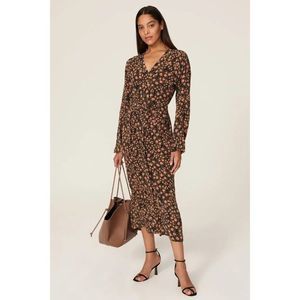 Equipment Silk Guitain Wrap Effect Maxi Dress
